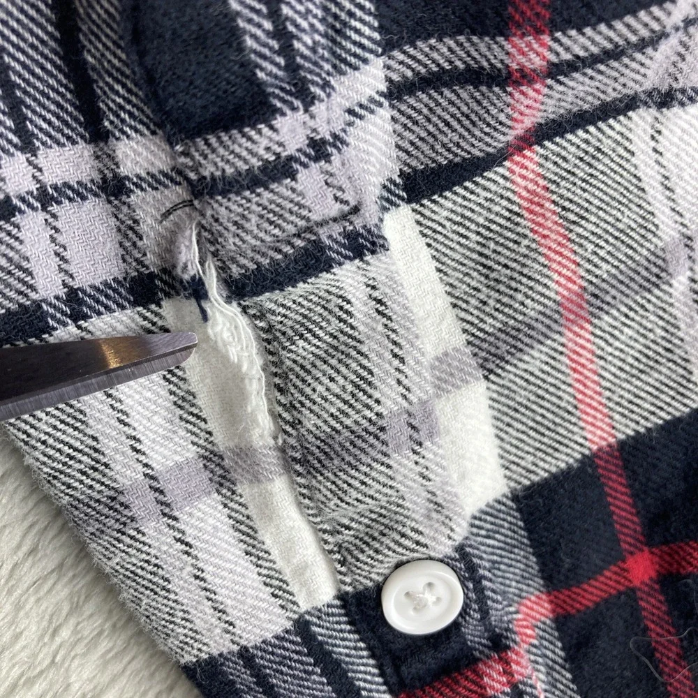 Lucky Brand Saturday Stretch Mens Small‎ Long Sleeve Button Front Flannel Shirt